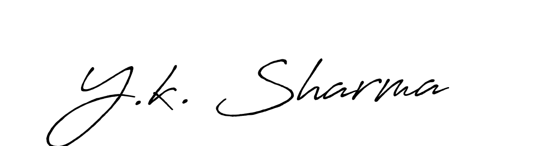 Make a beautiful signature design for name Y.k. Sharma. Use this online signature maker to create a handwritten signature for free. Y.k. Sharma signature style 7 images and pictures png