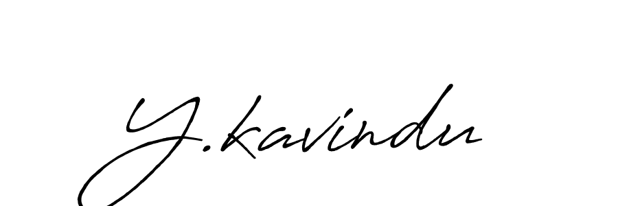 Use a signature maker to create a handwritten signature online. With this signature software, you can design (Antro_Vectra_Bolder) your own signature for name Y.kavindu. Y.kavindu signature style 7 images and pictures png
