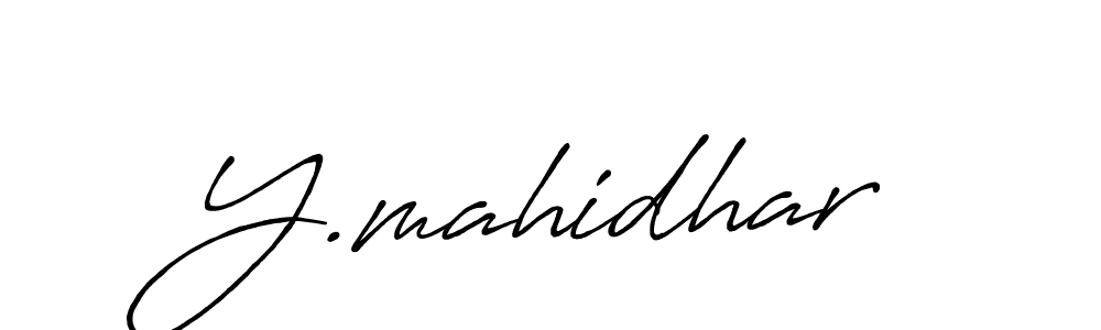 Y.mahidhar stylish signature style. Best Handwritten Sign (Antro_Vectra_Bolder) for my name. Handwritten Signature Collection Ideas for my name Y.mahidhar. Y.mahidhar signature style 7 images and pictures png