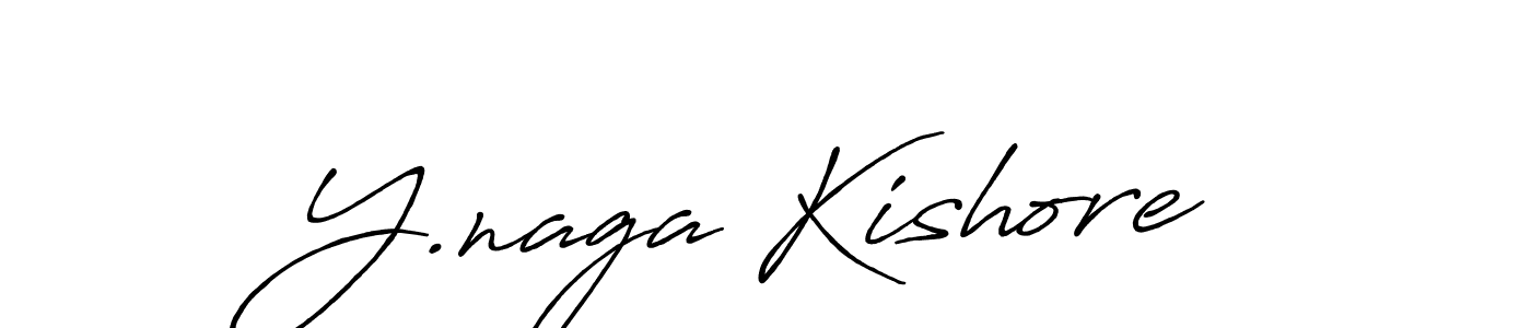 Y.naga Kishore stylish signature style. Best Handwritten Sign (Antro_Vectra_Bolder) for my name. Handwritten Signature Collection Ideas for my name Y.naga Kishore. Y.naga Kishore signature style 7 images and pictures png