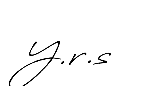 How to make Y.r.s signature? Antro_Vectra_Bolder is a professional autograph style. Create handwritten signature for Y.r.s name. Y.r.s signature style 7 images and pictures png