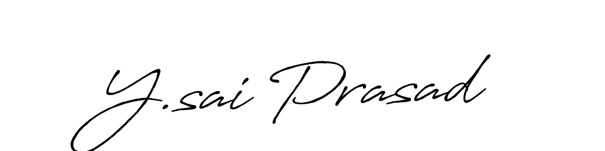 Y.sai Prasad stylish signature style. Best Handwritten Sign (Antro_Vectra_Bolder) for my name. Handwritten Signature Collection Ideas for my name Y.sai Prasad. Y.sai Prasad signature style 7 images and pictures png