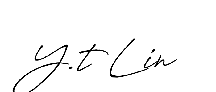 Make a beautiful signature design for name Y.t Lin. Use this online signature maker to create a handwritten signature for free. Y.t Lin signature style 7 images and pictures png