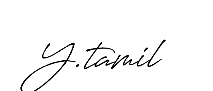 You should practise on your own different ways (Antro_Vectra_Bolder) to write your name (Y.tamil) in signature. don't let someone else do it for you. Y.tamil signature style 7 images and pictures png