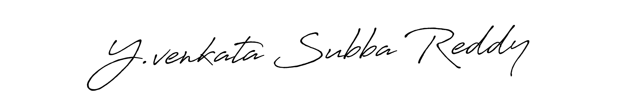 It looks lik you need a new signature style for name Y.venkata Subba Reddy. Design unique handwritten (Antro_Vectra_Bolder) signature with our free signature maker in just a few clicks. Y.venkata Subba Reddy signature style 7 images and pictures png