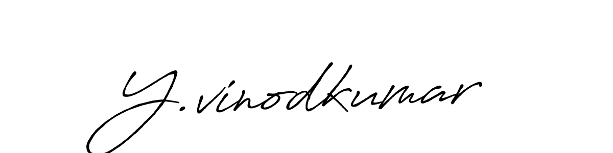 How to make Y.vinodkumar signature? Antro_Vectra_Bolder is a professional autograph style. Create handwritten signature for Y.vinodkumar name. Y.vinodkumar signature style 7 images and pictures png