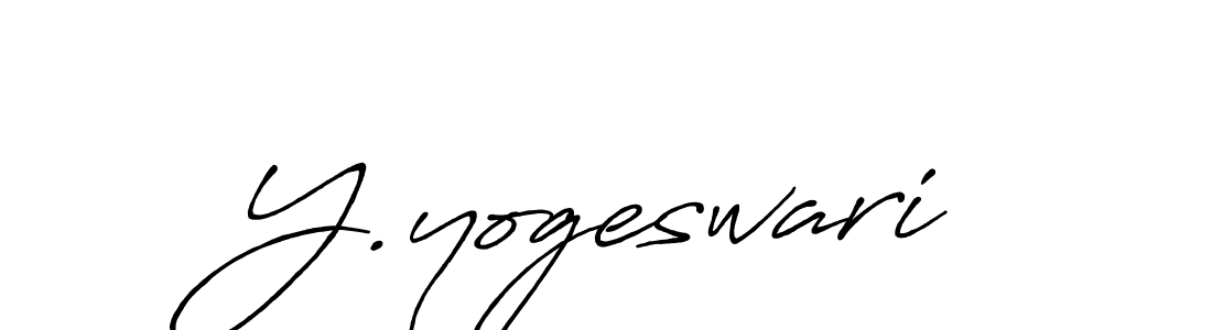 Create a beautiful signature design for name Y.yogeswari. With this signature (Antro_Vectra_Bolder) fonts, you can make a handwritten signature for free. Y.yogeswari signature style 7 images and pictures png