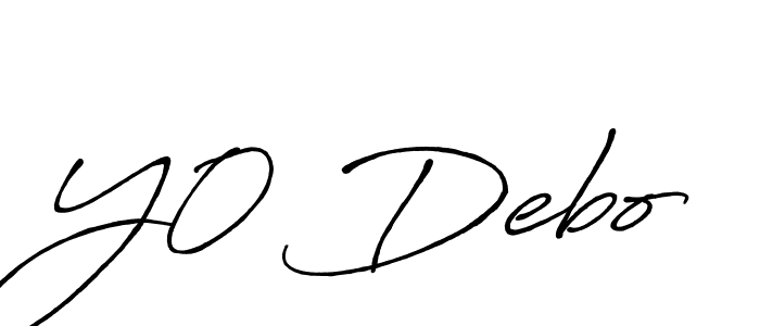 Similarly Antro_Vectra_Bolder is the best handwritten signature design. Signature creator online .You can use it as an online autograph creator for name Y0 Debo. Y0 Debo signature style 7 images and pictures png