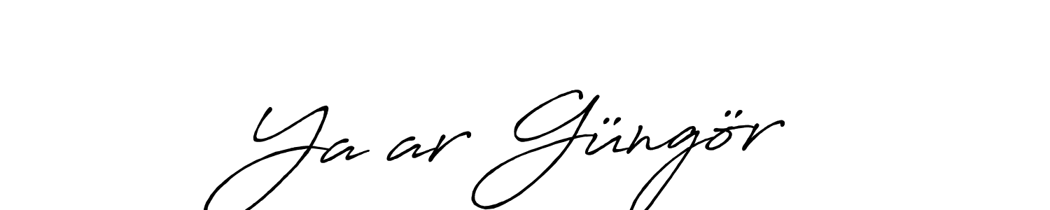 The best way (Antro_Vectra_Bolder) to make a short signature is to pick only two or three words in your name. The name Yaşar Güngör include a total of six letters. For converting this name. Yaşar Güngör signature style 7 images and pictures png