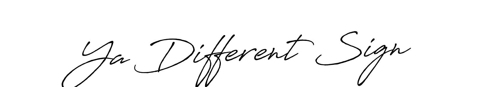 Once you've used our free online signature maker to create your best signature Antro_Vectra_Bolder style, it's time to enjoy all of the benefits that Ya Different Sign name signing documents. Ya Different Sign signature style 7 images and pictures png