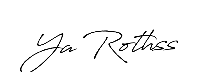 It looks lik you need a new signature style for name Ya Rothss. Design unique handwritten (Antro_Vectra_Bolder) signature with our free signature maker in just a few clicks. Ya Rothss signature style 7 images and pictures png