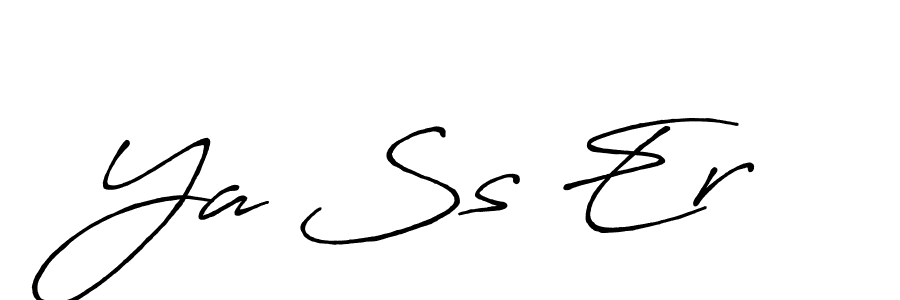 Also You can easily find your signature by using the search form. We will create Ya Ss Er  name handwritten signature images for you free of cost using Antro_Vectra_Bolder sign style. Ya Ss Er  signature style 7 images and pictures png