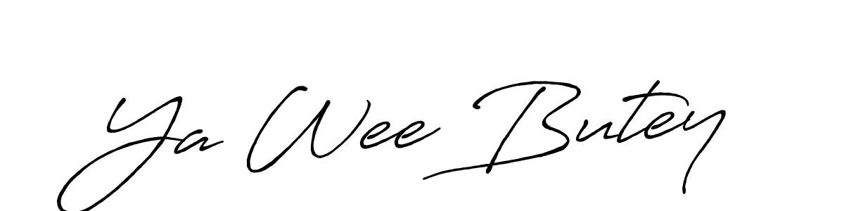 Make a beautiful signature design for name Ya Wee Butey. Use this online signature maker to create a handwritten signature for free. Ya Wee Butey signature style 7 images and pictures png