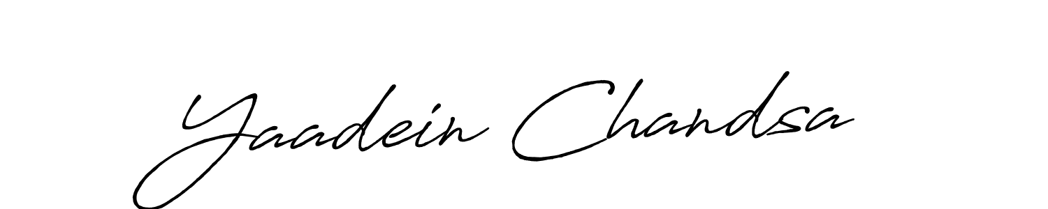 Here are the top 10 professional signature styles for the name Yaadein Chandsa. These are the best autograph styles you can use for your name. Yaadein Chandsa signature style 7 images and pictures png