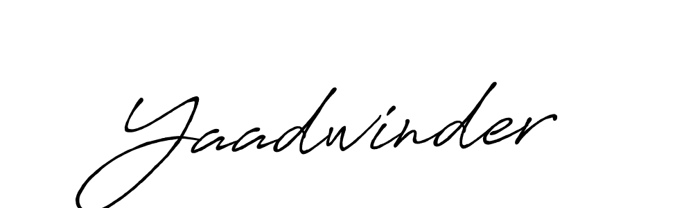 Yaadwinder stylish signature style. Best Handwritten Sign (Antro_Vectra_Bolder) for my name. Handwritten Signature Collection Ideas for my name Yaadwinder. Yaadwinder signature style 7 images and pictures png