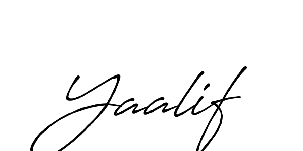Also we have Yaalif name is the best signature style. Create professional handwritten signature collection using Antro_Vectra_Bolder autograph style. Yaalif signature style 7 images and pictures png