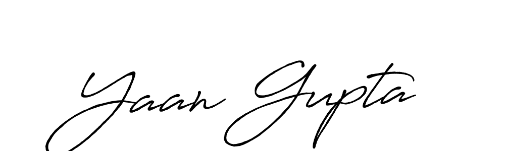 It looks lik you need a new signature style for name Yaan Gupta. Design unique handwritten (Antro_Vectra_Bolder) signature with our free signature maker in just a few clicks. Yaan Gupta signature style 7 images and pictures png