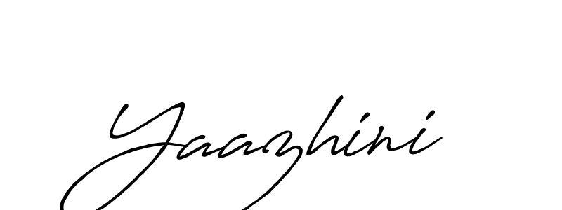 Use a signature maker to create a handwritten signature online. With this signature software, you can design (Antro_Vectra_Bolder) your own signature for name Yaazhini. Yaazhini signature style 7 images and pictures png