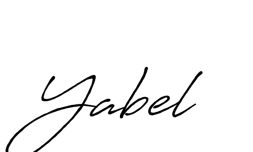 Also we have Yabel name is the best signature style. Create professional handwritten signature collection using Antro_Vectra_Bolder autograph style. Yabel signature style 7 images and pictures png