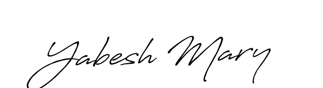 Also we have Yabesh Mary name is the best signature style. Create professional handwritten signature collection using Antro_Vectra_Bolder autograph style. Yabesh Mary signature style 7 images and pictures png