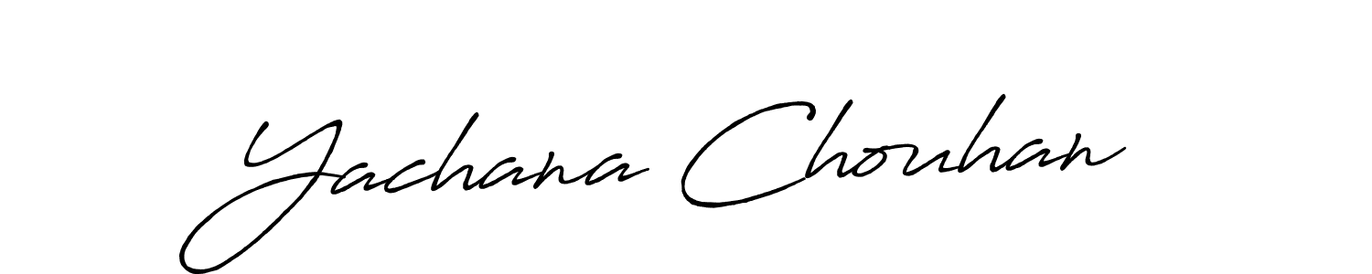 How to make Yachana Chouhan signature? Antro_Vectra_Bolder is a professional autograph style. Create handwritten signature for Yachana Chouhan name. Yachana Chouhan signature style 7 images and pictures png