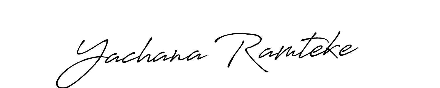 Antro_Vectra_Bolder is a professional signature style that is perfect for those who want to add a touch of class to their signature. It is also a great choice for those who want to make their signature more unique. Get Yachana Ramteke name to fancy signature for free. Yachana Ramteke signature style 7 images and pictures png