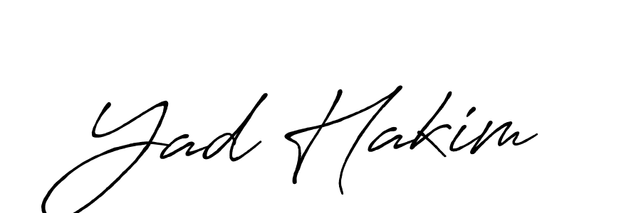 Use a signature maker to create a handwritten signature online. With this signature software, you can design (Antro_Vectra_Bolder) your own signature for name Yad Hakim. Yad Hakim signature style 7 images and pictures png