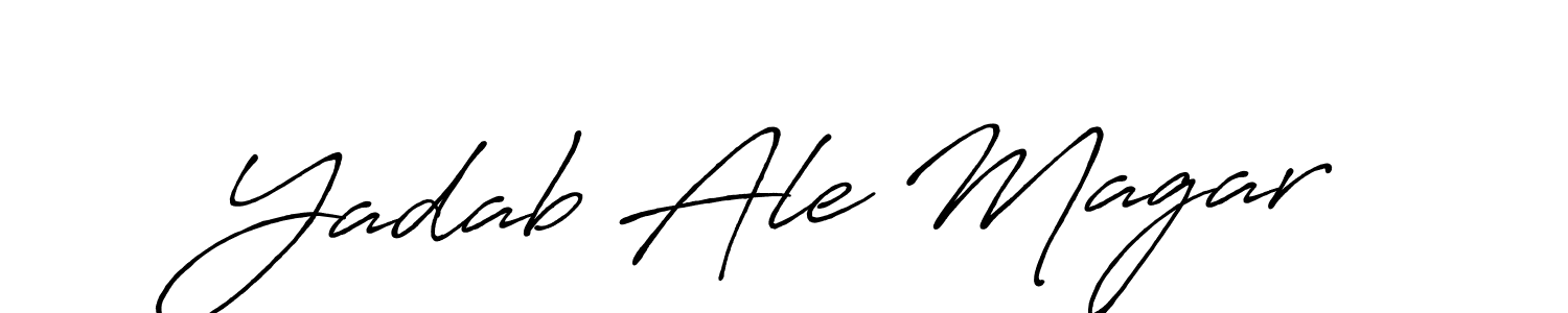Also You can easily find your signature by using the search form. We will create Yadab Ale Magar name handwritten signature images for you free of cost using Antro_Vectra_Bolder sign style. Yadab Ale Magar signature style 7 images and pictures png