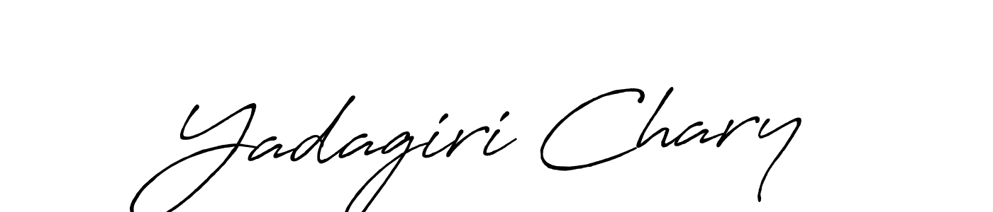 It looks lik you need a new signature style for name Yadagiri Chary. Design unique handwritten (Antro_Vectra_Bolder) signature with our free signature maker in just a few clicks. Yadagiri Chary signature style 7 images and pictures png