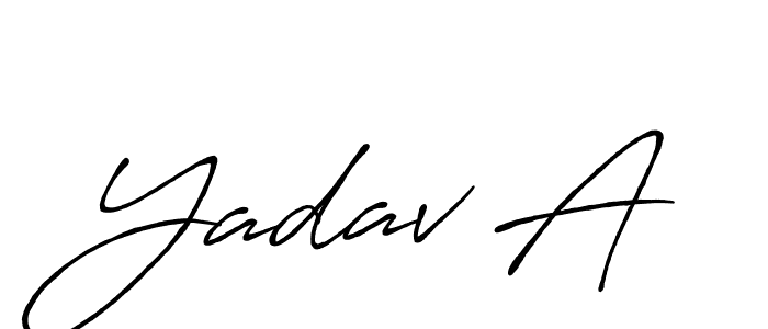 Best and Professional Signature Style for Yadav A. Antro_Vectra_Bolder Best Signature Style Collection. Yadav A signature style 7 images and pictures png