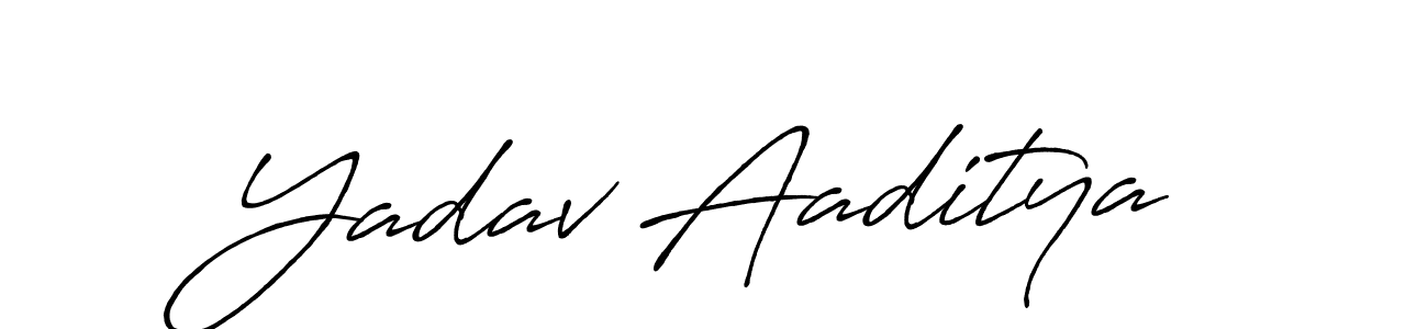 Antro_Vectra_Bolder is a professional signature style that is perfect for those who want to add a touch of class to their signature. It is also a great choice for those who want to make their signature more unique. Get Yadav Aaditya name to fancy signature for free. Yadav Aaditya signature style 7 images and pictures png