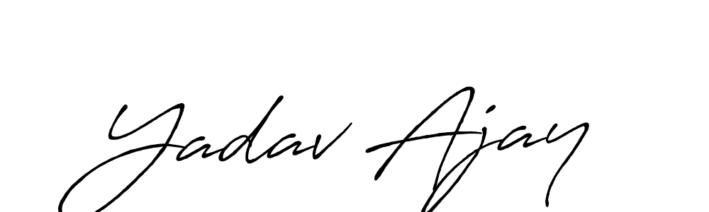 How to make Yadav Ajay signature? Antro_Vectra_Bolder is a professional autograph style. Create handwritten signature for Yadav Ajay name. Yadav Ajay signature style 7 images and pictures png