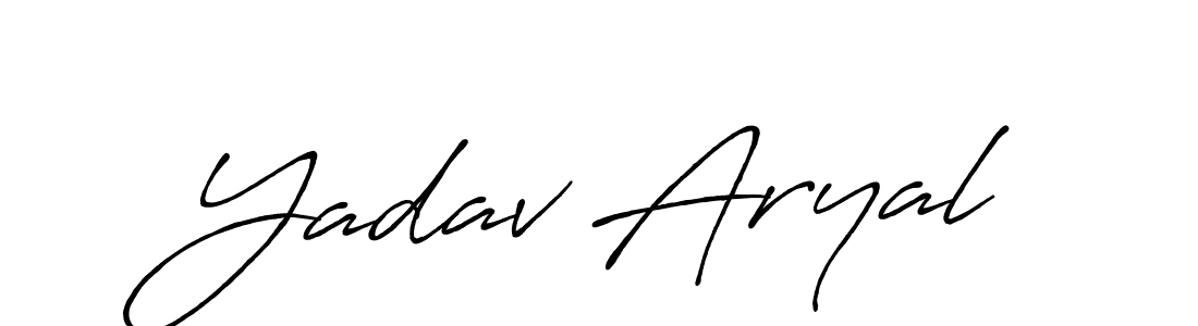 How to make Yadav Aryal signature? Antro_Vectra_Bolder is a professional autograph style. Create handwritten signature for Yadav Aryal name. Yadav Aryal signature style 7 images and pictures png