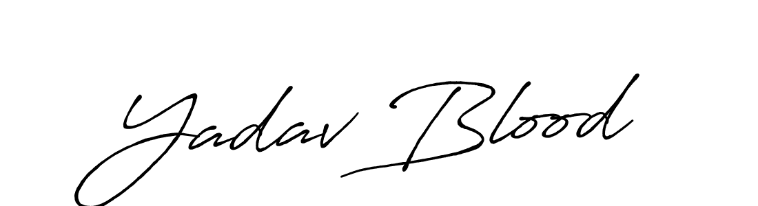 Design your own signature with our free online signature maker. With this signature software, you can create a handwritten (Antro_Vectra_Bolder) signature for name Yadav Blood. Yadav Blood signature style 7 images and pictures png