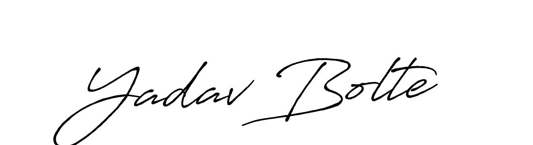 You should practise on your own different ways (Antro_Vectra_Bolder) to write your name (Yadav Bolte) in signature. don't let someone else do it for you. Yadav Bolte signature style 7 images and pictures png