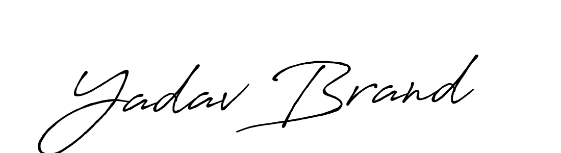Design your own signature with our free online signature maker. With this signature software, you can create a handwritten (Antro_Vectra_Bolder) signature for name Yadav Brand. Yadav Brand signature style 7 images and pictures png