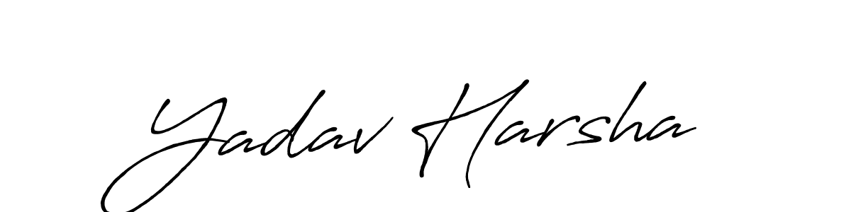 How to Draw Yadav Harsha signature style? Antro_Vectra_Bolder is a latest design signature styles for name Yadav Harsha. Yadav Harsha signature style 7 images and pictures png