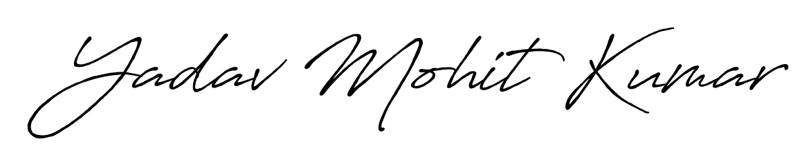 It looks like you need a new signature style for name Yadav Mohit Kumar. Design unique handwritten (Antro_Vectra_Bolder) signature with our free signature maker in just a few clicks. Yadav Mohit Kumar signature style 7 images and pictures png