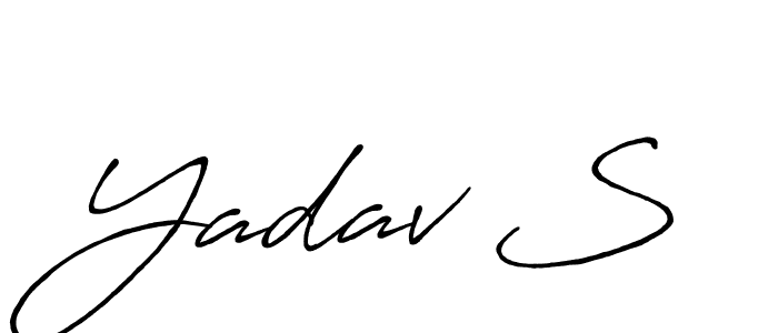 How to make Yadav S signature? Antro_Vectra_Bolder is a professional autograph style. Create handwritten signature for Yadav S name. Yadav S signature style 7 images and pictures png