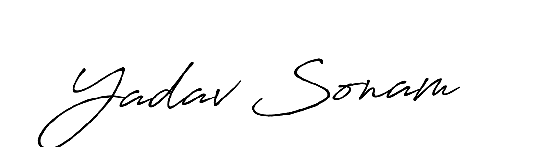 How to make Yadav Sonam signature? Antro_Vectra_Bolder is a professional autograph style. Create handwritten signature for Yadav Sonam name. Yadav Sonam signature style 7 images and pictures png