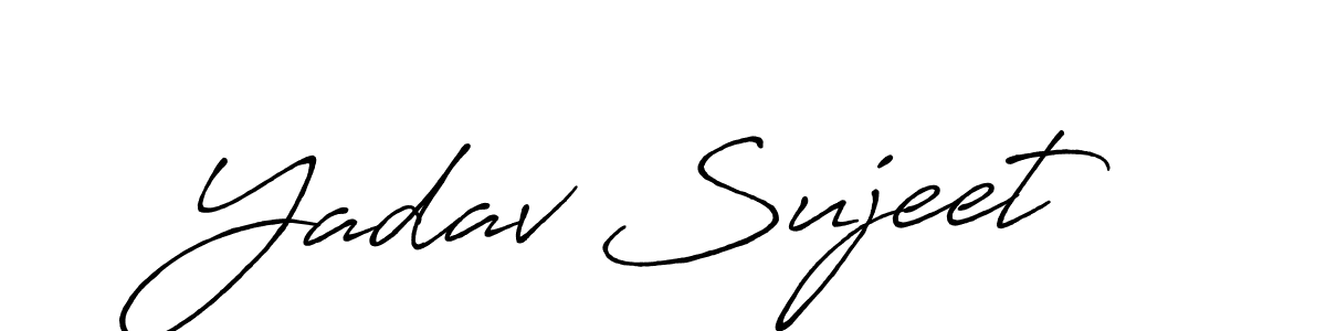 Similarly Antro_Vectra_Bolder is the best handwritten signature design. Signature creator online .You can use it as an online autograph creator for name Yadav Sujeet. Yadav Sujeet signature style 7 images and pictures png