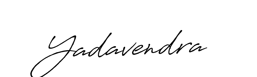 It looks lik you need a new signature style for name Yadavendra. Design unique handwritten (Antro_Vectra_Bolder) signature with our free signature maker in just a few clicks. Yadavendra signature style 7 images and pictures png