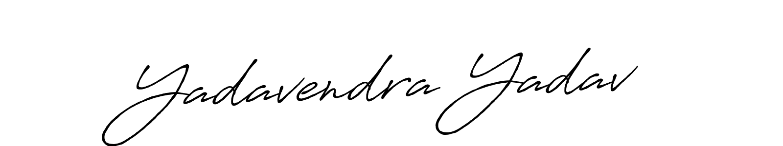 Make a beautiful signature design for name Yadavendra Yadav. With this signature (Antro_Vectra_Bolder) style, you can create a handwritten signature for free. Yadavendra Yadav signature style 7 images and pictures png