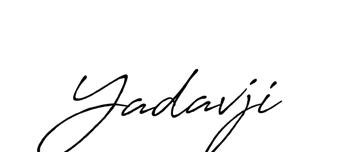 Use a signature maker to create a handwritten signature online. With this signature software, you can design (Antro_Vectra_Bolder) your own signature for name Yadavji. Yadavji signature style 7 images and pictures png