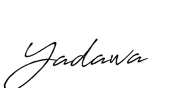 Use a signature maker to create a handwritten signature online. With this signature software, you can design (Antro_Vectra_Bolder) your own signature for name Yadawa. Yadawa signature style 7 images and pictures png