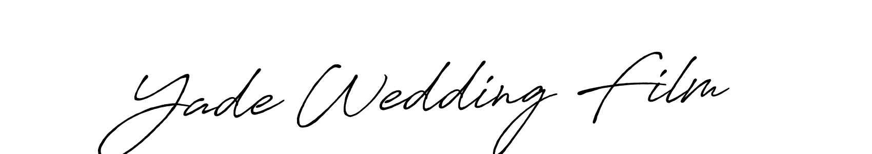 Also we have Yade Wedding Film name is the best signature style. Create professional handwritten signature collection using Antro_Vectra_Bolder autograph style. Yade Wedding Film signature style 7 images and pictures png