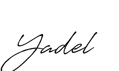 Yadel stylish signature style. Best Handwritten Sign (Antro_Vectra_Bolder) for my name. Handwritten Signature Collection Ideas for my name Yadel. Yadel signature style 7 images and pictures png