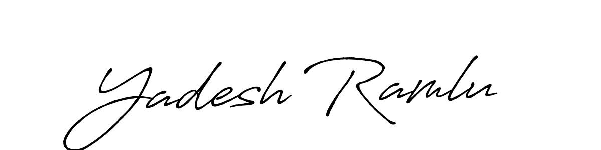 How to Draw Yadesh Ramlu signature style? Antro_Vectra_Bolder is a latest design signature styles for name Yadesh Ramlu. Yadesh Ramlu signature style 7 images and pictures png