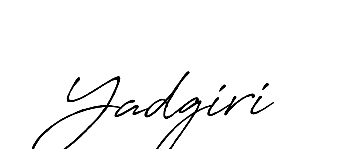 Design your own signature with our free online signature maker. With this signature software, you can create a handwritten (Antro_Vectra_Bolder) signature for name Yadgiri. Yadgiri signature style 7 images and pictures png