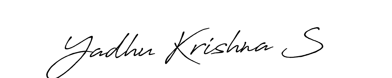 Once you've used our free online signature maker to create your best signature Antro_Vectra_Bolder style, it's time to enjoy all of the benefits that Yadhu Krishna S name signing documents. Yadhu Krishna S signature style 7 images and pictures png